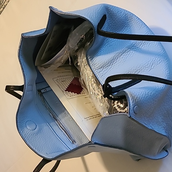 Etienne Aigner Baby Blue Leather Tote/Shoulder Bag - Picture 13 of 13